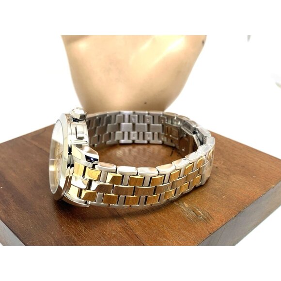 Tory Burch Women's Watch TBW1052 Quartz Chronograph Cream Dial Two Tone Steel - Picture 9 of 14